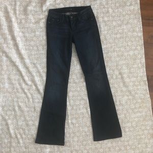 Joes jeans honey dark wash bootcut flare denim jeans size 25